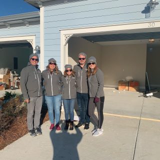 The Glamorous Life! Team RALLC opening boxes on 37 degree weather which, for Central Floridians, is chilly! Today we are working on 8 “Play and Stays” @latitudemville in Hilton Head.  #latitudemargaritaville #interiordesign #interiordesignforbuilders #modelhomemerchandising