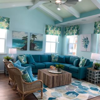 Why go out for cocktails when you actually live in a cocktail! The Bamboo model at Latitude Margaritaville HH.  #latitudemargaritaville #interiordesign #interiordesignforbuilders #modelhomemerchandising